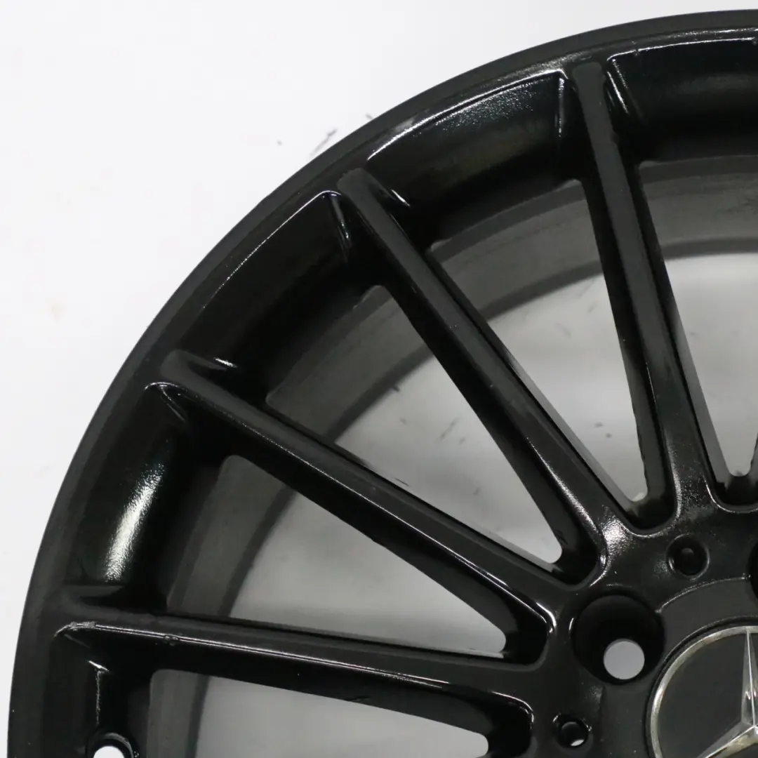 Alloy Rim 19" 16 Spoke ET:48 8J to Mercedes C117 W176 AMG Black Wheel with Part number A1764010502 Mercedes C117 W176 AMG Black Wheel Alloy Rim 19" 16 Spoke ET:48 8J - SKU A1764010502-3 - Part number A1764010502