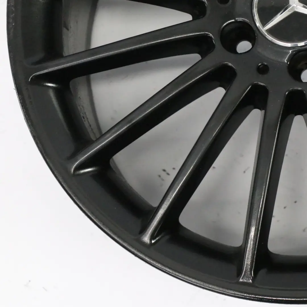 Alloy Rim 19" 16 Spoke ET:48 8J to Mercedes C117 W176 AMG Black Wheel with Part number A1764010502 Mercedes C117 W176 AMG Black Wheel Alloy Rim 19" 16 Spoke ET:48 8J - SKU A1764010502-4 - Part number A1764010502