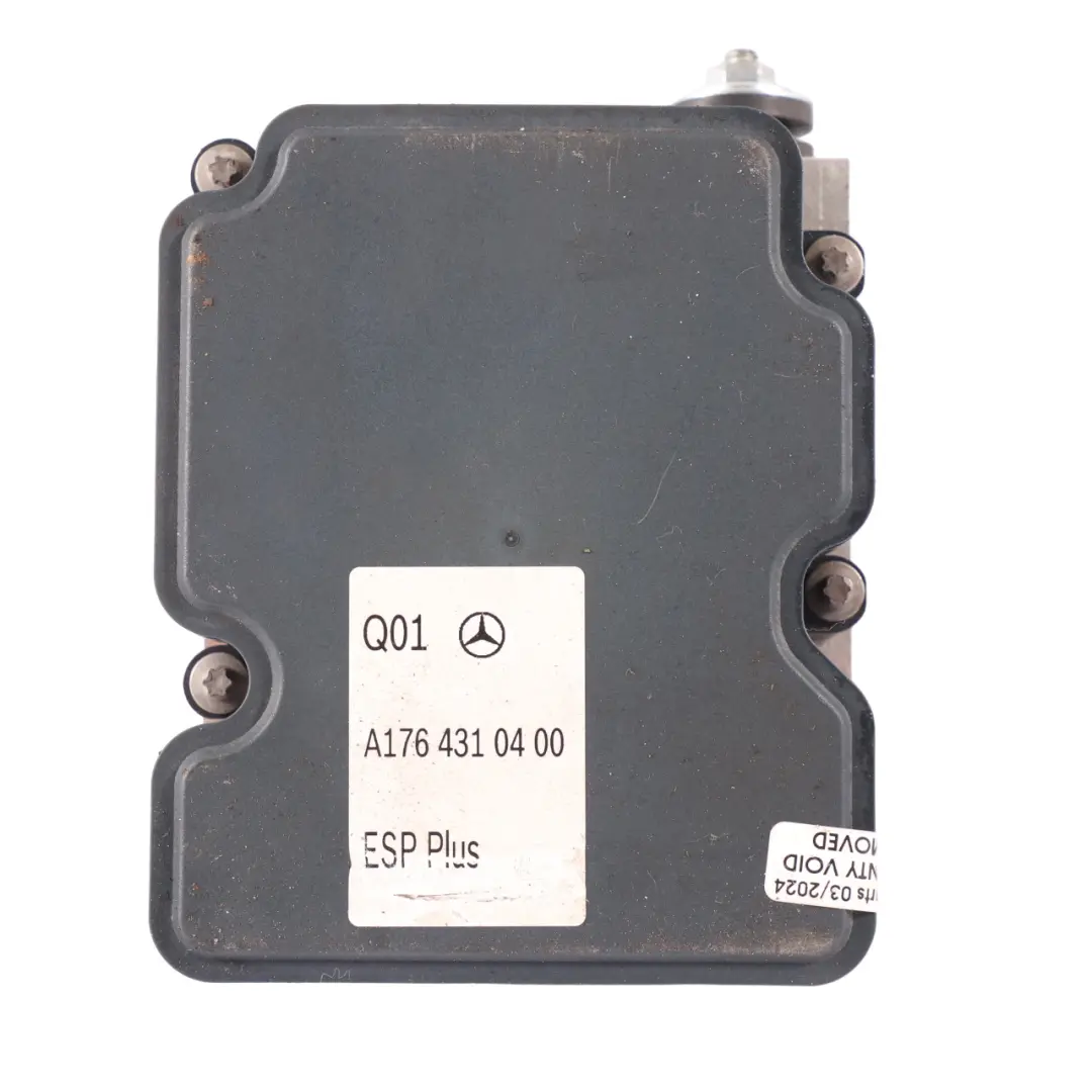 Brake Pump Mercedes C117 W176 ABS ESP Hydraulic Unit A1764310400 to with Part number A1764310500 Brake Pump Mercedes C117 W176 ABS ESP Hydraulic Unit A1764310400 - SKU A1764310500 - Part number A1764310500