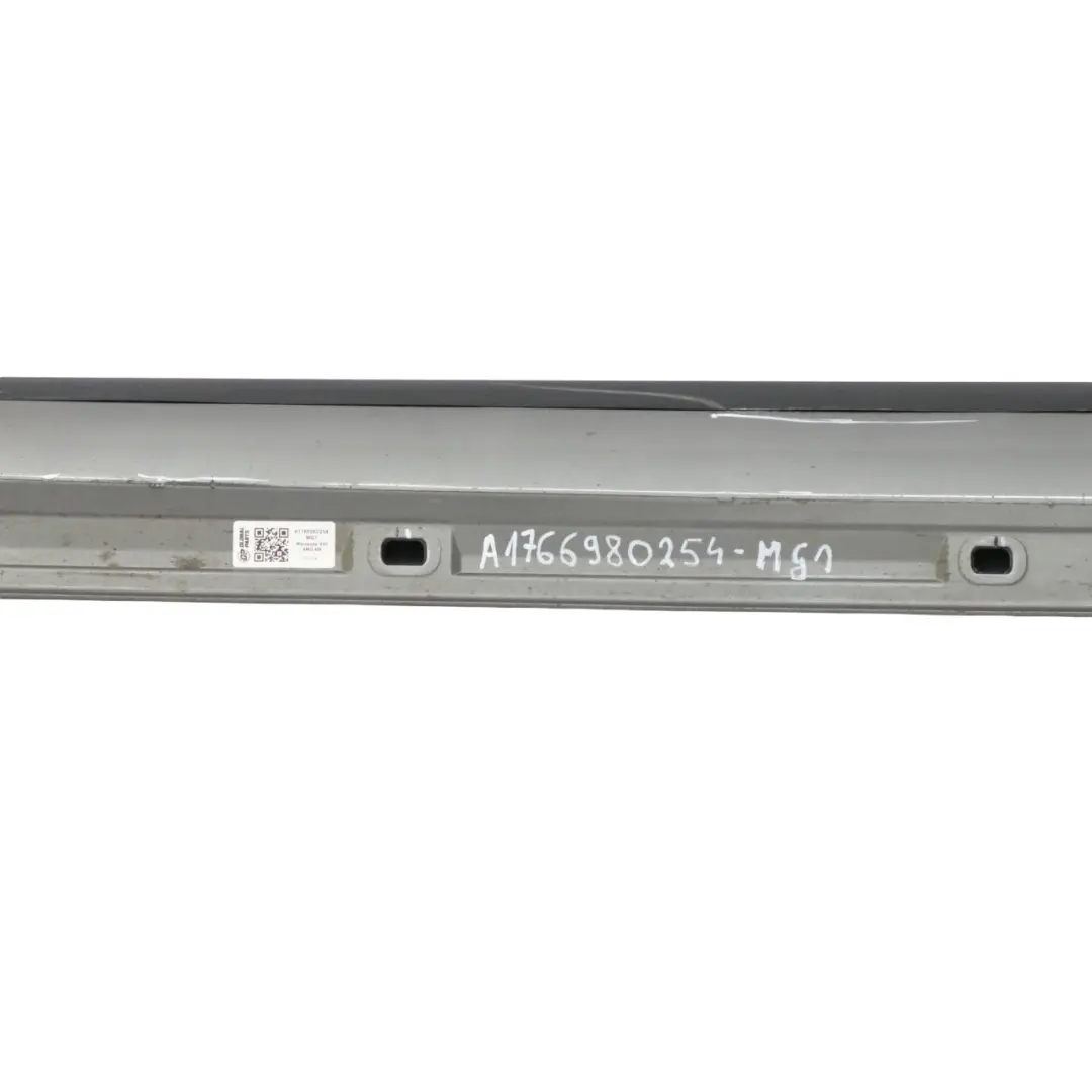 Mercedes W176 Side Skirt AMG Left N/S Door Sill Cover W246 Mountain Grey - 787 - SKU A1766980254-MG1 - Part number A1766980254