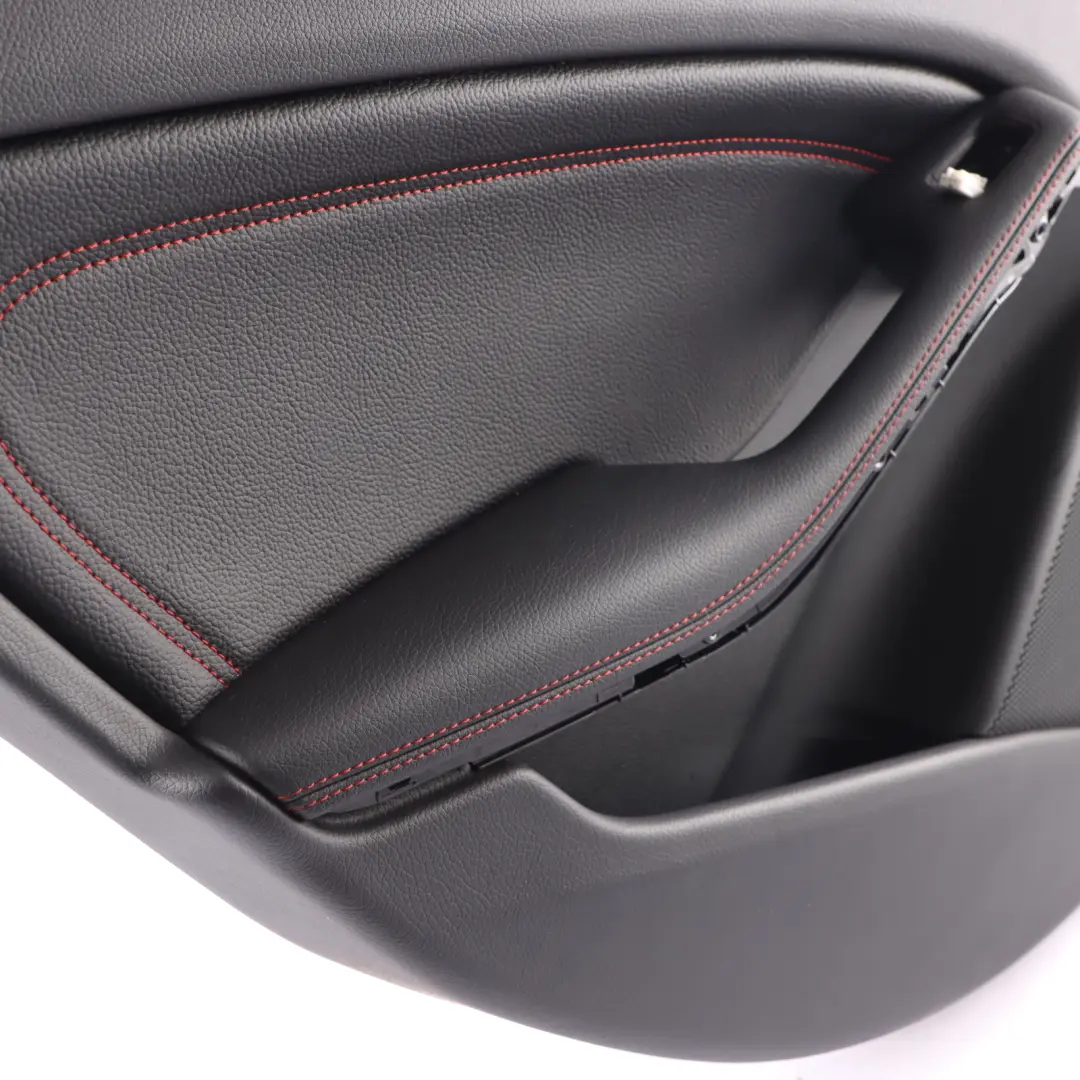 Door Card Trim Rear Left N/S Trim Panel Leather Red Thread to Mercedes W176 with Part number A1767303300 Mercedes W176 Door Card Trim Rear Left N/S Trim Panel Leather Red Thread - SKU A1767303300-3 - Part number A1767303300