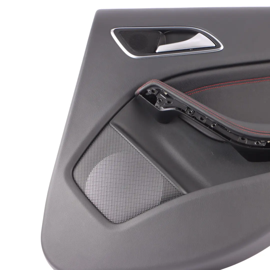 Mercedes W176 Door Card Rear Right O/S Trim Panel Cover Leather Red Thread - SKU A1767303400-2 - Part number A1767303400