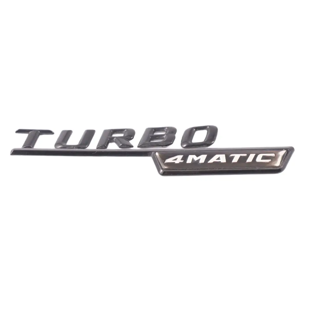  Emblème d'aile Mercedes C117 W176 Lettering gauche Logo d'aile Turbo 4Matic - SKU A1768170315 - Numéro de pièce A1768170315