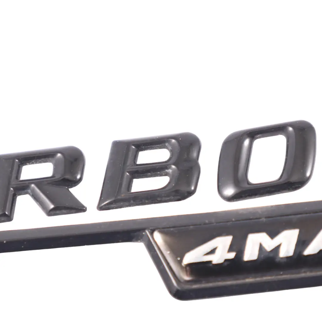  Emblème d'aile Mercedes C117 W176 Lettering gauche Logo d'aile Turbo 4Matic - SKU A1768170315 - Numéro de pièce A1768170315