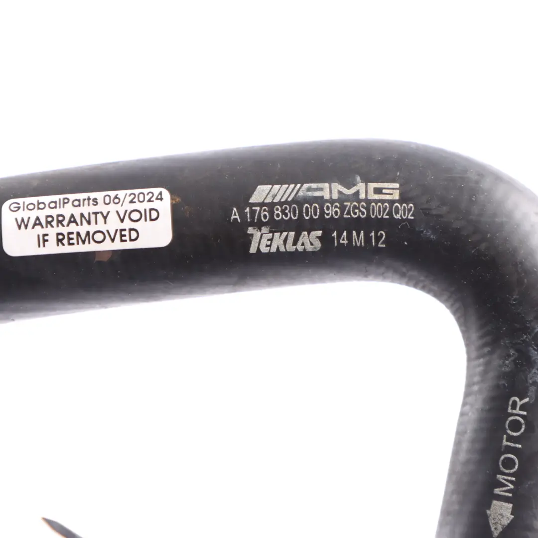 Mercedes W176 AMG Tuyau de refroidissement du radiateur du moteur - SKU A1768300096 - Numéro de pièce A1768300096