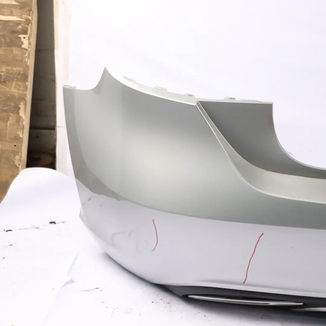 Bumper Rear Trim Panel Urban/Progressive Package Polar Silver 761 to Mercedes W176 with Part number A1768800000 Mercedes W176 Bumper Rear Trim Panel Urban/Progressive Package Polar Silver 761 - SKU A1768800000-PLS - Part number A1768800000