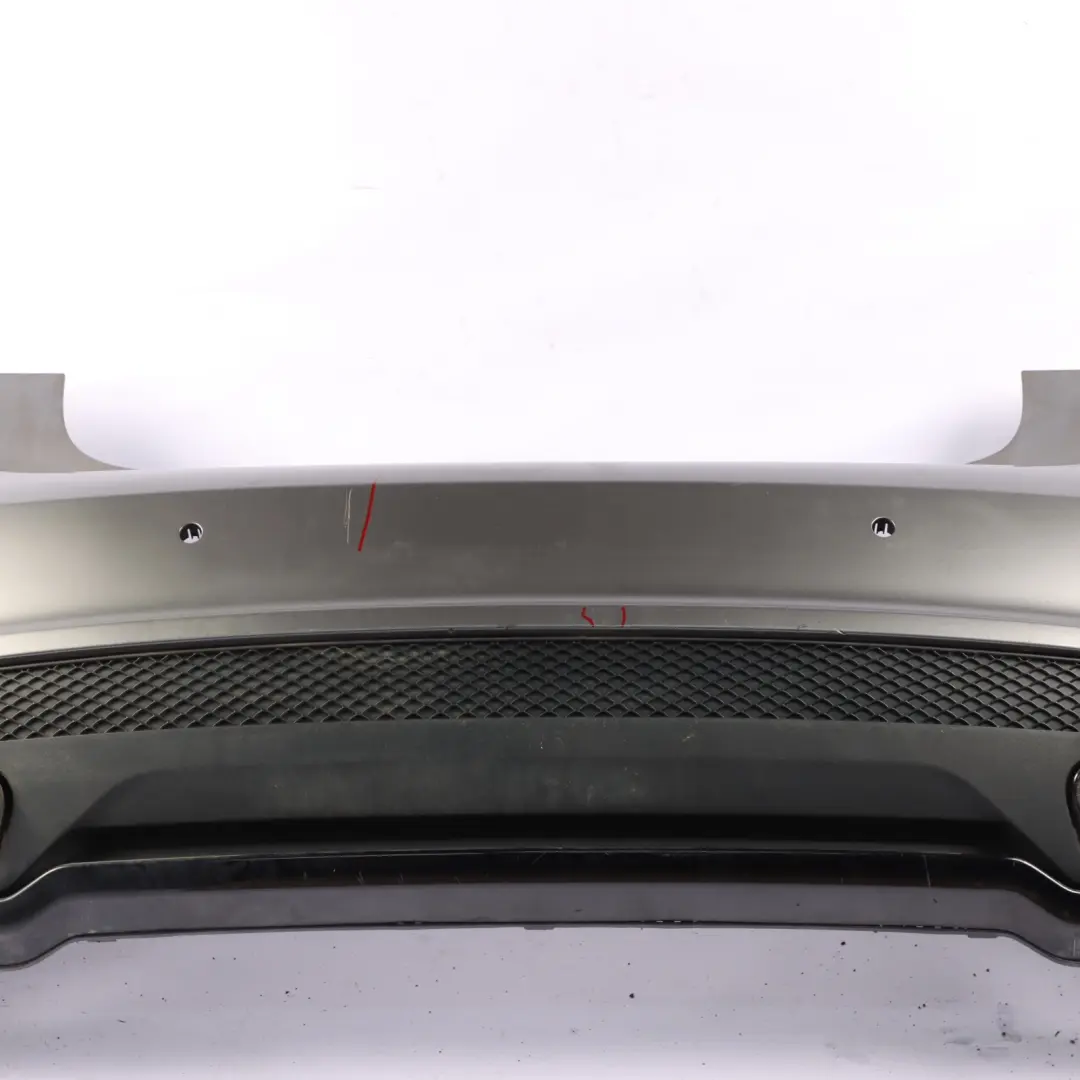 Bumper Rear Trim Panel Cover AMG Mountain Grey Metallic - 787 to Mercedes W176 with Part number A1768805840 Mercedes W176 Bumper Rear Trim Panel Cover AMG Mountain Grey Metallic - 787 - SKU A1768805840-MG - Part number A1768805840