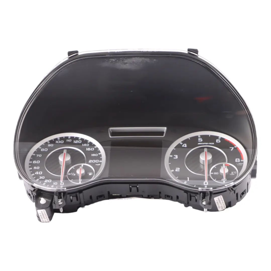 A45 AMG Instrument Cluster Speedo Clocks Automatic to Mercedes W176 with Part number A1769009702 Mercedes W176 A45 AMG Instrument Cluster Speedo Clocks Automatic - SKU A1769009702 - Part number A1769009702