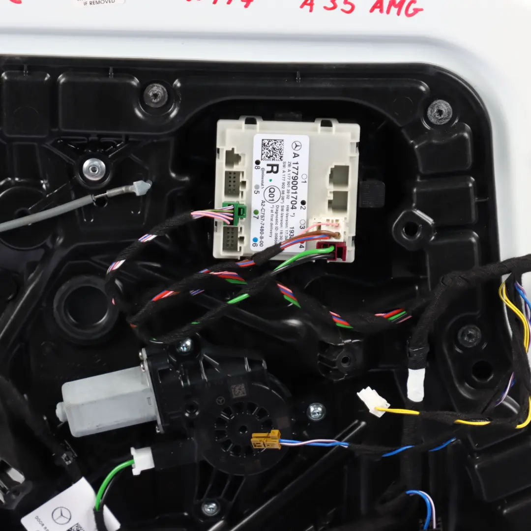 Door Rear Left N/S A-Class Polar White - 149 to Mercedes W177 with Part number A1777301300 Mercedes W177 Door Rear Left N/S A-Class Polar White - 149 - SKU A1777301300-POL - Part number A1777301300