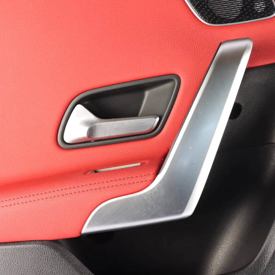 Mercedes W177 Panneau garniture gauche carte porte arrière imitation cuir rouge - SKU A1777301302-1 - Numéro de pièce A1777301302