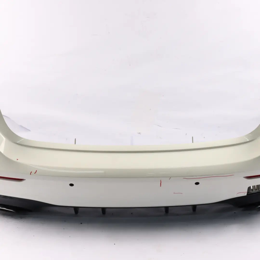 Bumper Rear AMG Trim Panel Covering Polar White - 149 to Mercedes W177 with Part number A1778804801 Mercedes W177 Bumper Rear AMG Trim Panel Covering Polar White - 149 - SKU A1778804801-POL - Part number A1778804801