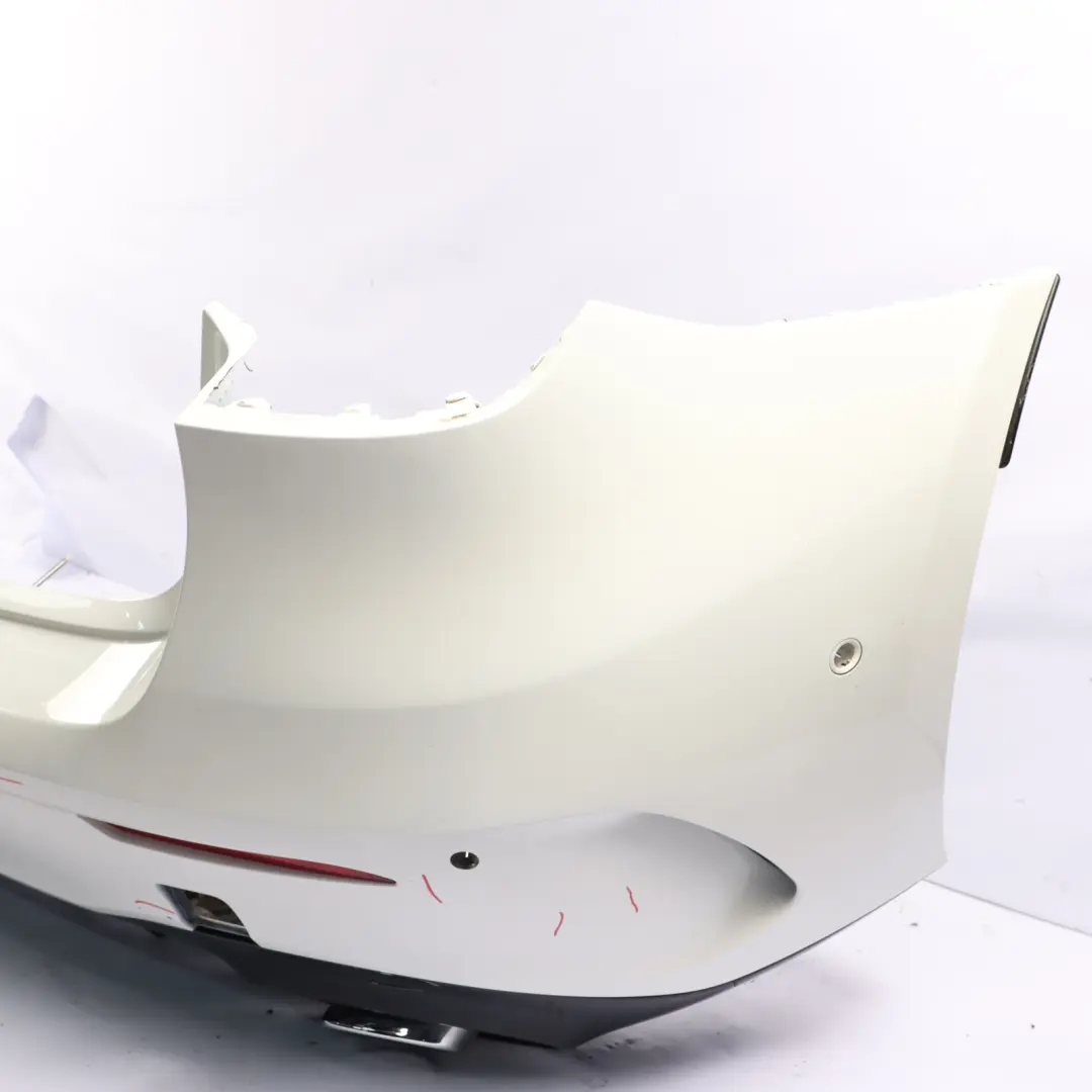 Bumper Rear AMG Trim Panel Covering Polar White - 149 to Mercedes W177 with Part number A1778804801 Mercedes W177 Bumper Rear AMG Trim Panel Covering Polar White - 149 - SKU A1778804801-POL - Part number A1778804801