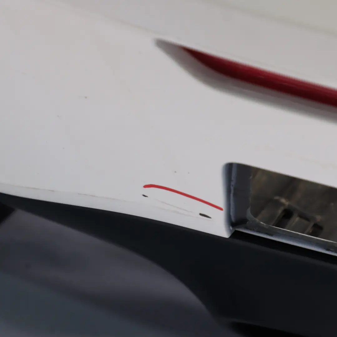 Bumper Rear AMG Trim Panel Covering Polar White - 149 to Mercedes W177 with Part number A1778804801 Mercedes W177 Bumper Rear AMG Trim Panel Covering Polar White - 149 - SKU A1778804801-POL - Part number A1778804801