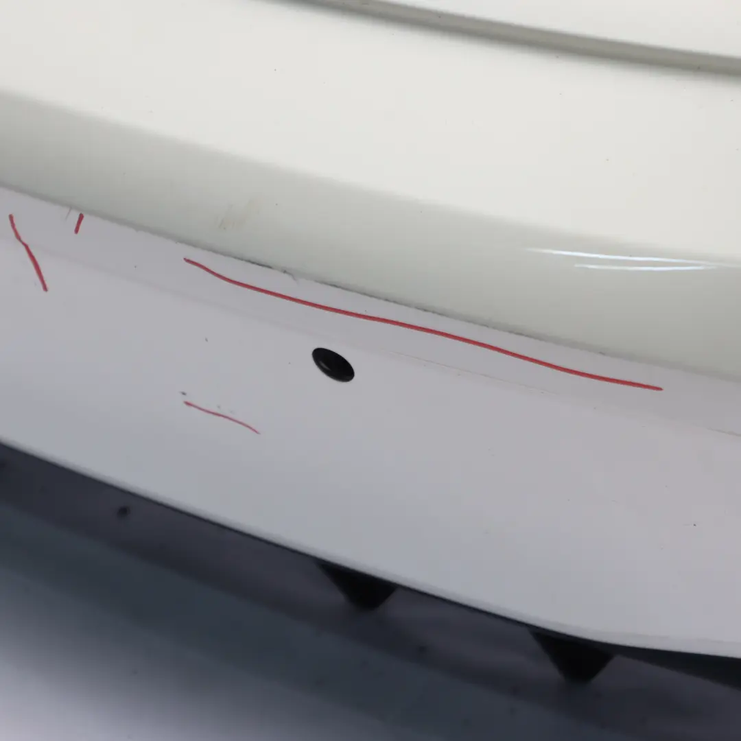 Bumper Rear AMG Trim Panel Covering Polar White - 149 to Mercedes W177 with Part number A1778804801 Mercedes W177 Bumper Rear AMG Trim Panel Covering Polar White - 149 - SKU A1778804801-POL - Part number A1778804801