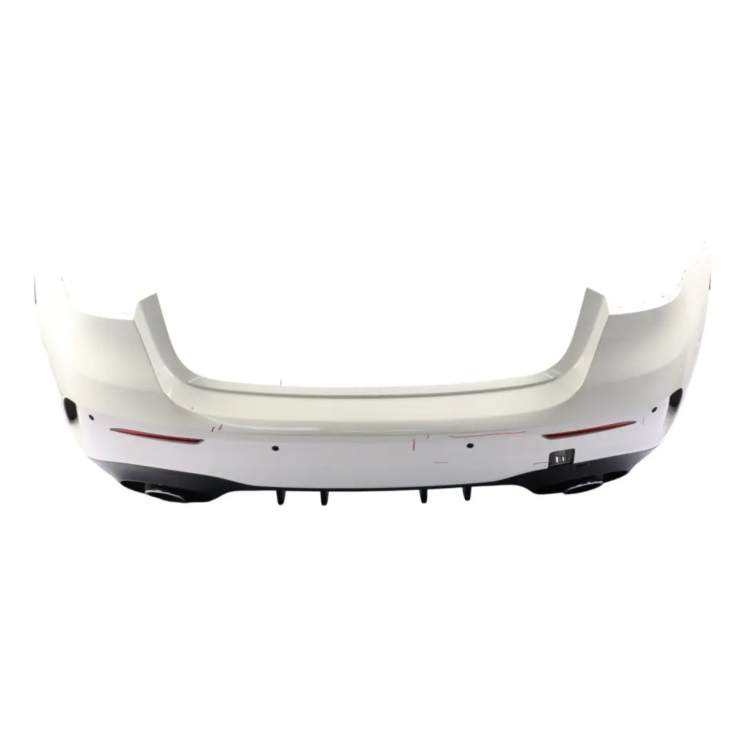 Bumper Rear AMG Trim Panel Covering Polar White - 149 to Mercedes W177 with Part number A1778804801 Mercedes W177 Bumper Rear AMG Trim Panel Covering Polar White - 149 - SKU A1778804801-POL - Part number A1778804801