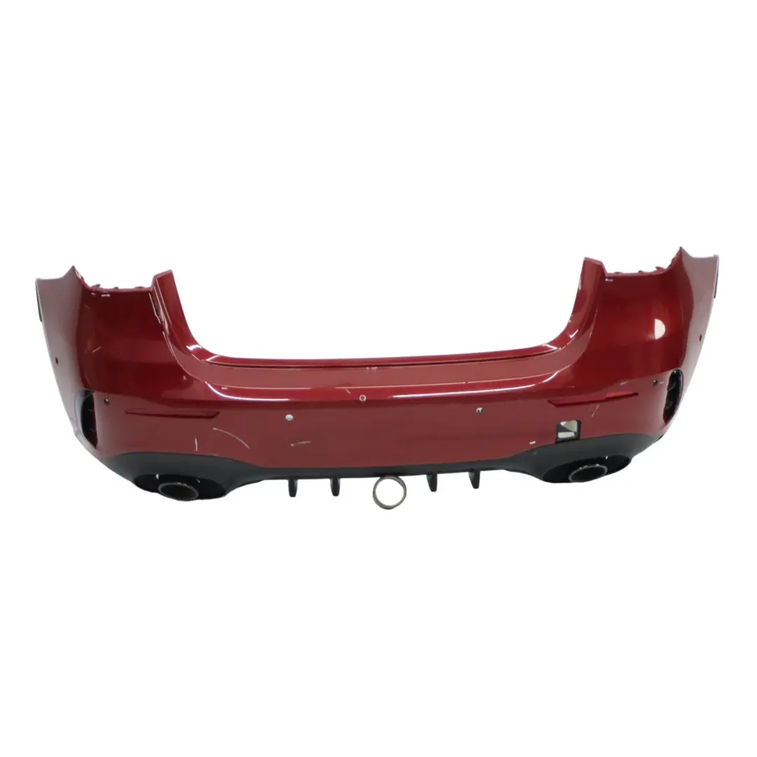 Bumper Rear AMG Trim Panel Covering Patagonia Red - 993 to Mercedes W177 with Part number A1778809604 Mercedes W177 Bumper Rear AMG Trim Panel Covering Patagonia Red - 993 - SKU A1778809604-PTR - Part number A1778809604