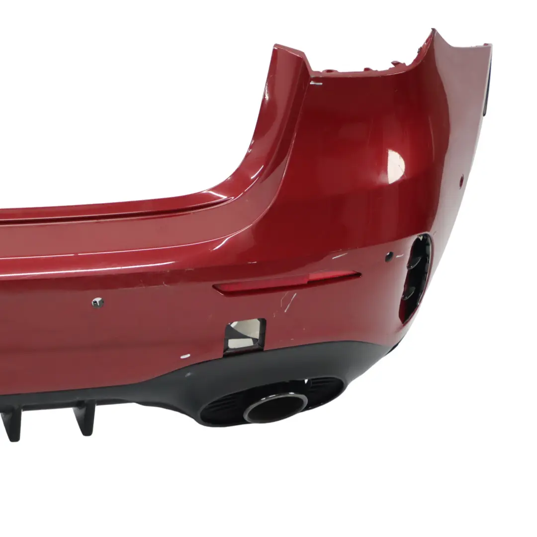Bumper Rear AMG Trim Panel Covering Patagonia Red - 993 to Mercedes W177 with Part number A1778809604 Mercedes W177 Bumper Rear AMG Trim Panel Covering Patagonia Red - 993 - SKU A1778809604-PTR - Part number A1778809604