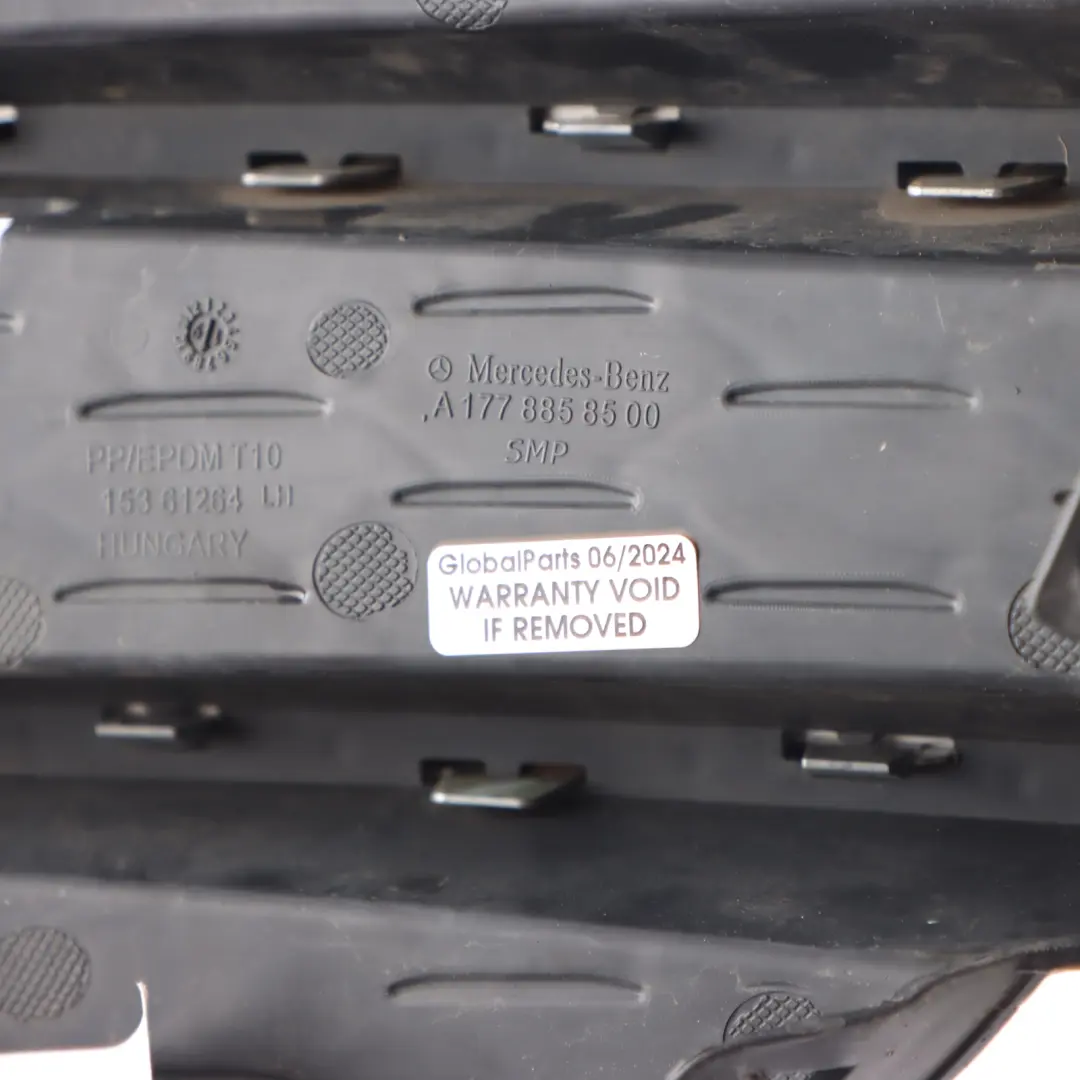 Front Bumper Grille Left N/S Lower Grid Trim Panel AMG to Mercedes W177 with Part number A1778858500 Mercedes W177 Front Bumper Grille Left N/S Lower Grid Trim Panel AMG - SKU A1778858500 - Part number A1778858500