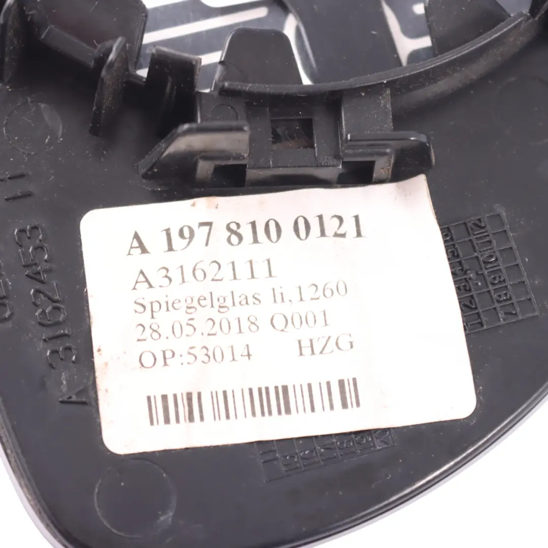  Mirror Glass Mercedes SLK R172 Roadster Wing Mirror Left Insert - SKU A1978100121 - Part number A1978100121