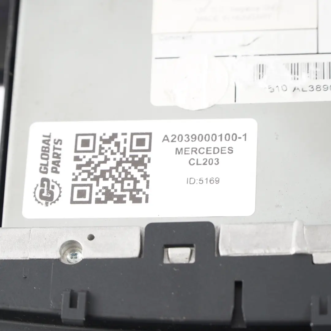  Head Unit Mercedes CL203 CLC CD Player Radio Audio Telephone Unit - SKU A2039000100-1 - Part number A2039000100