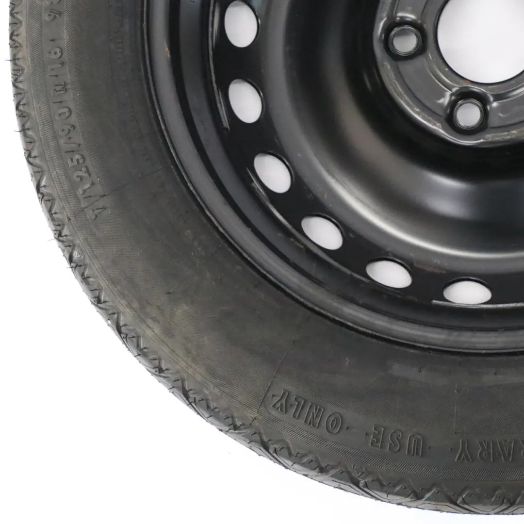 Spare Wheel Steel Tyre Continental R16 125/90 Mercedes W204 - SKU A2044000302-2 - Part number A2044000302