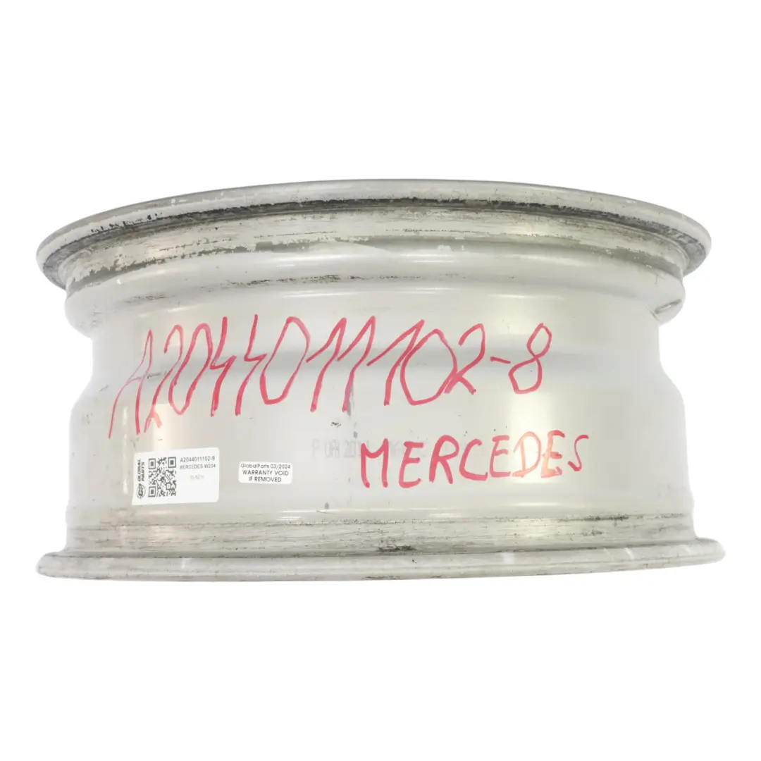 Llanta de aleación gris Mercedes W204 16" 7 Taladro ET:43 7J para con número de pieza A2044011102 Llanta de aleación gris Mercedes W204 16" 7 Taladro ET:43 7J - SKU A2044011102-8 - Número de pieza A2044011102