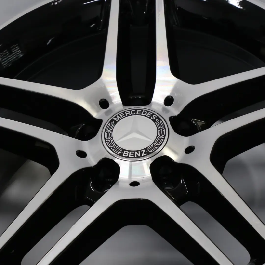 Mercedes W204 AMG Complete Set 4x Alloy Wheel Rim 17" 5 Double Spoke - SKU A2044012300-A2044012400 - Part number A2044012300