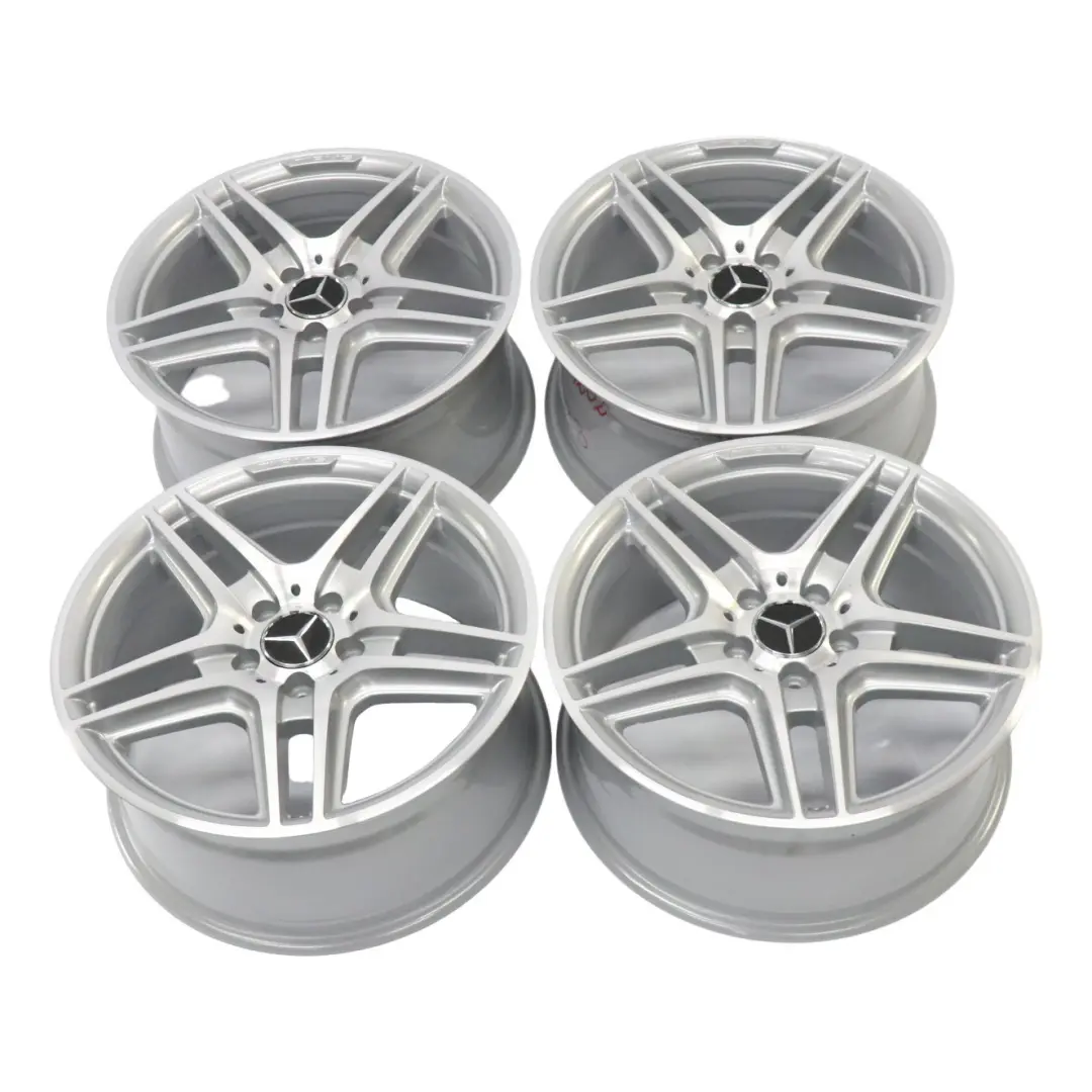 Argent AMG Ensemble Complet 4x Jante Alliage 18" 5 Double Rayon pour Mercedes W204 à propos du numéro de pièce A2044014102 Mercedes W204 Argent AMG Ensemble Complet 4x Jante Alliage 18" 5 Double Rayon - SKU A2044014102-A2044014202 - Numéro de pièce A2044014102