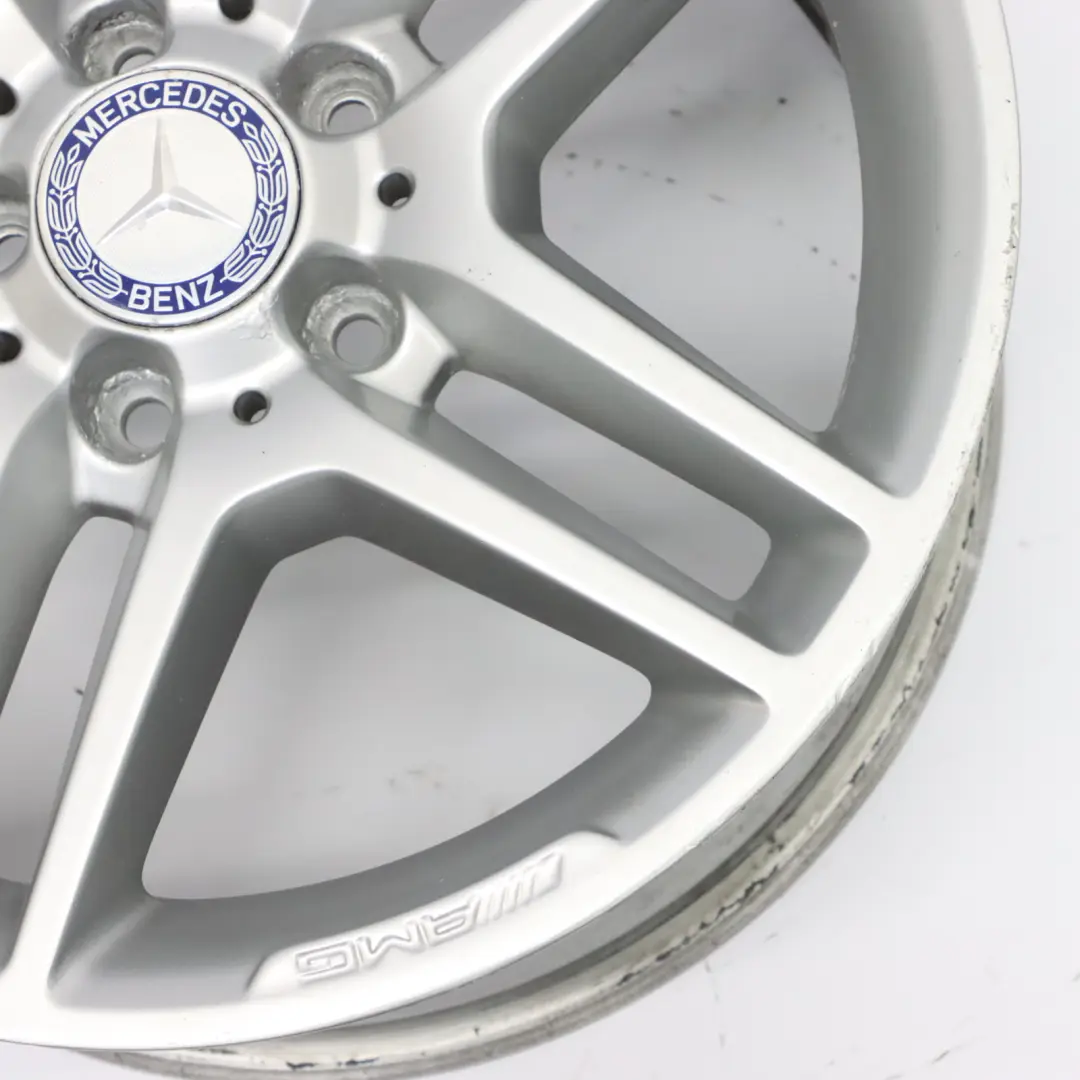  Llanta aleación trasera Mercedes W204 17" 8.5J ET:58 5 Radios dobles - SKU A2044019702-2 - Número de pieza A2044019702