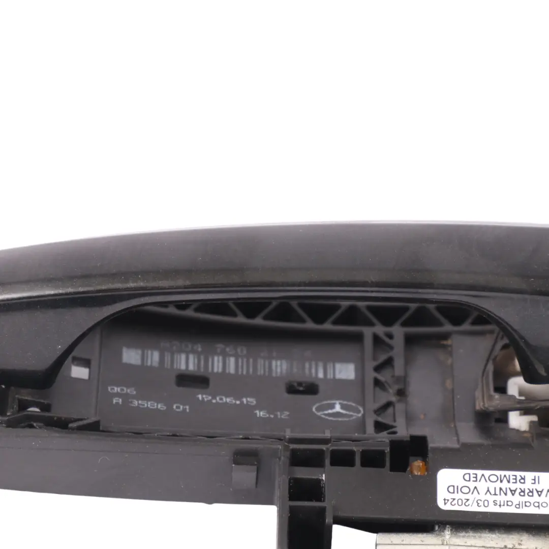 Mercedes W117 Grab Handle Door Outside Kosmos Black-191 Front Left N/S - SKU A2047602534-KB - Part number A2047602534