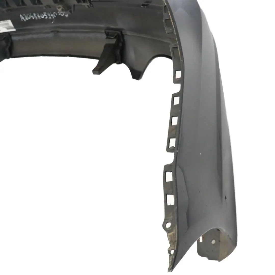 Mercedes W204 Rear Bumper Trim Panel Covering Obsidian Black Metallic - 197 - SKU A2048805940-OB - Part number A2048805940
