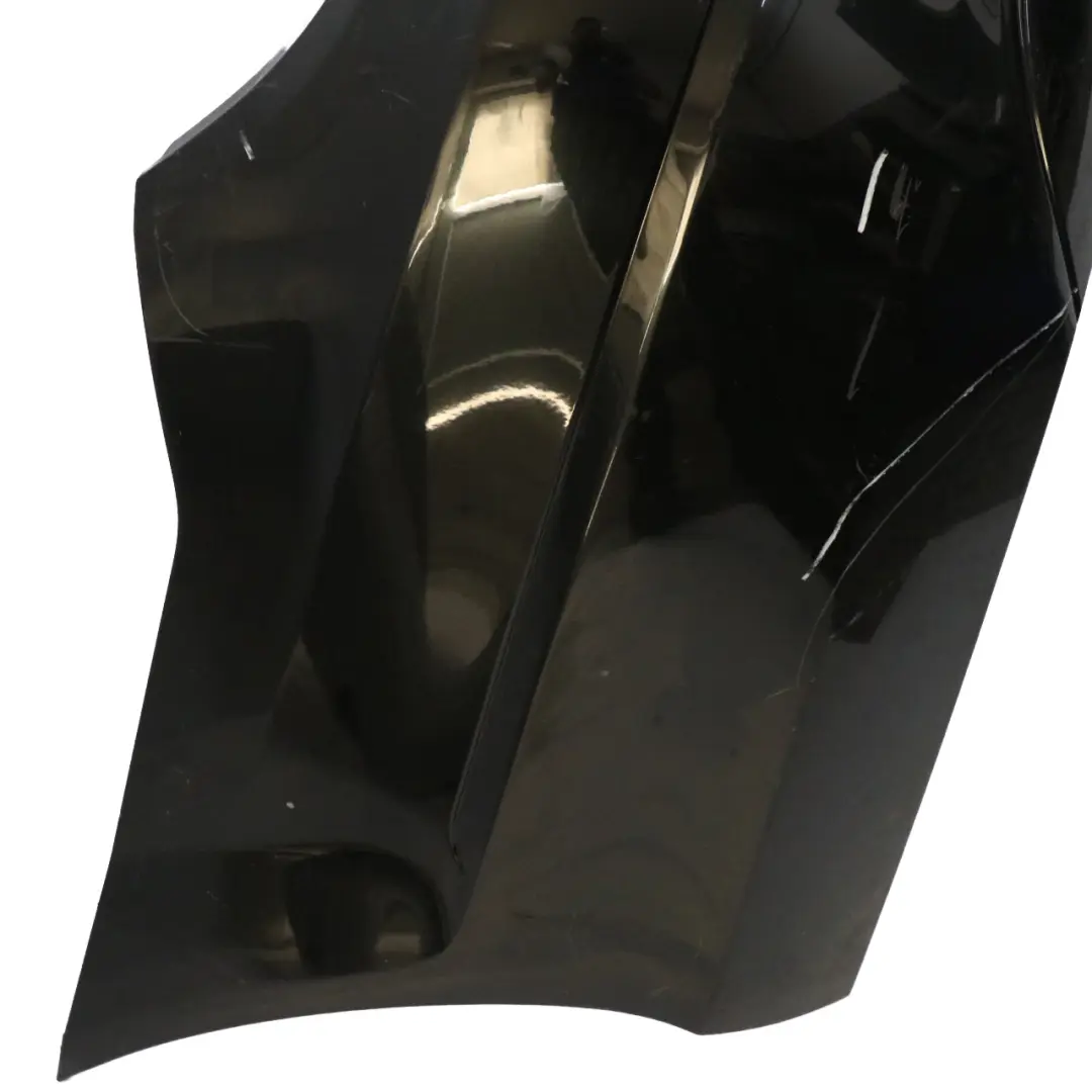 Mercedes W204 Rear Bumper Trim Panel Covering Obsidian Black Metallic - 197 - SKU A2048805940-OB - Part number A2048805940