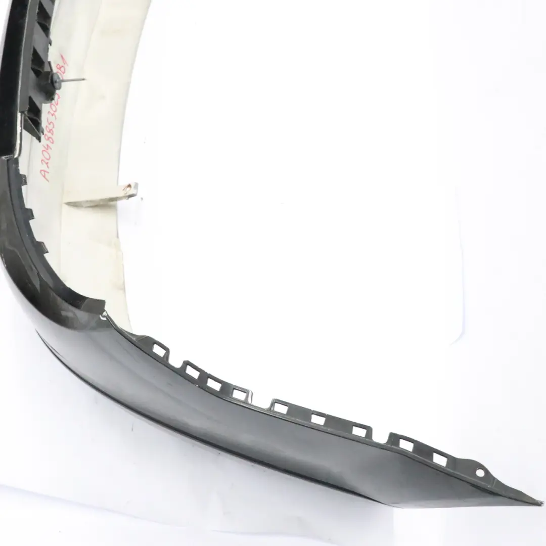 Mercedes W204 Rear Bumper Trim Panel AMG Obsidian Black Metallic - 197 - SKU A2048853025-OB1 - Part number A2048853025