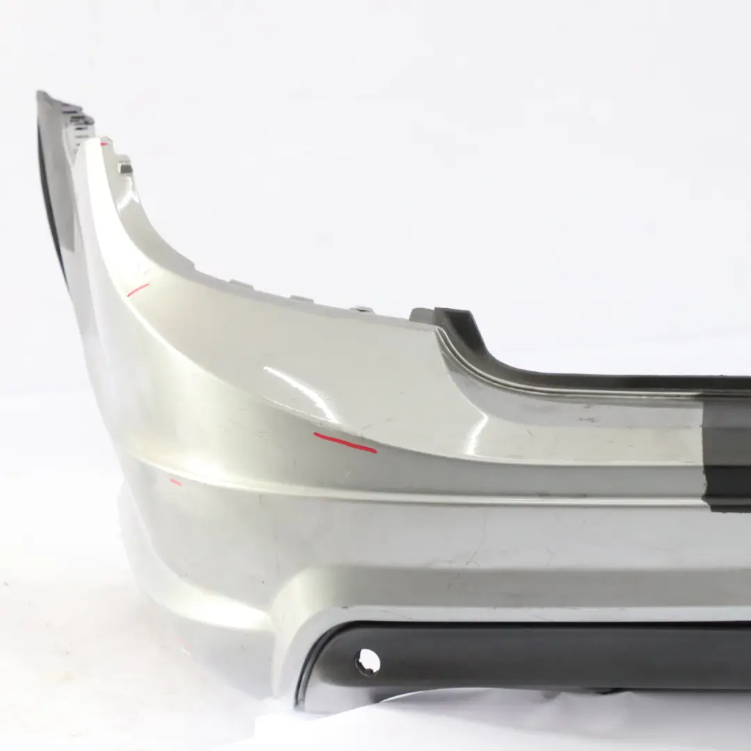 Bumper Trim Panel Cover Palladium Silver Metallic - 792 to Mercedes S204 Rear with Part number A2048853325 Mercedes S204 Rear Bumper Trim Panel Cover Palladium Silver Metallic - 792 - SKU A2048853325-PAL - Part number A2048853325