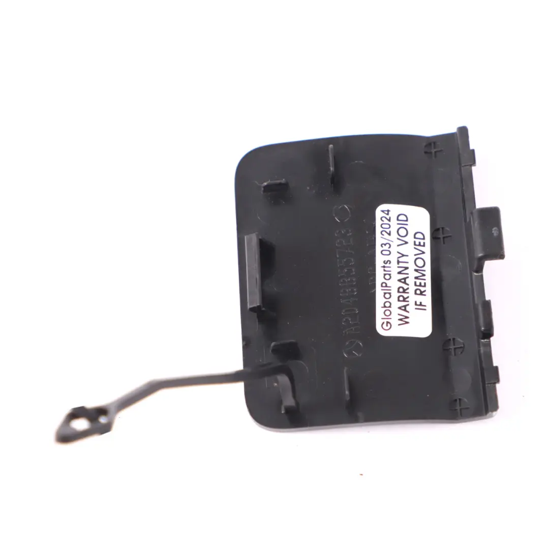 Mercedes W204 Heckstoßstange Abdeckkappe Abschlepphaken Obsidian Schwarz - 197 - SKU A2048855723-OB - Teilenummer A2048855723