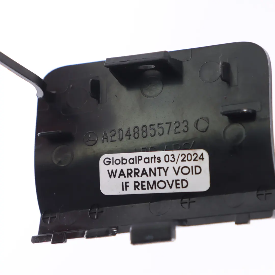 Mercedes W204 Gancio di traino paraurti posteriore Cap Obsidian Black - 197 - SKU A2048855723-OB - Numero di parte A2048855723