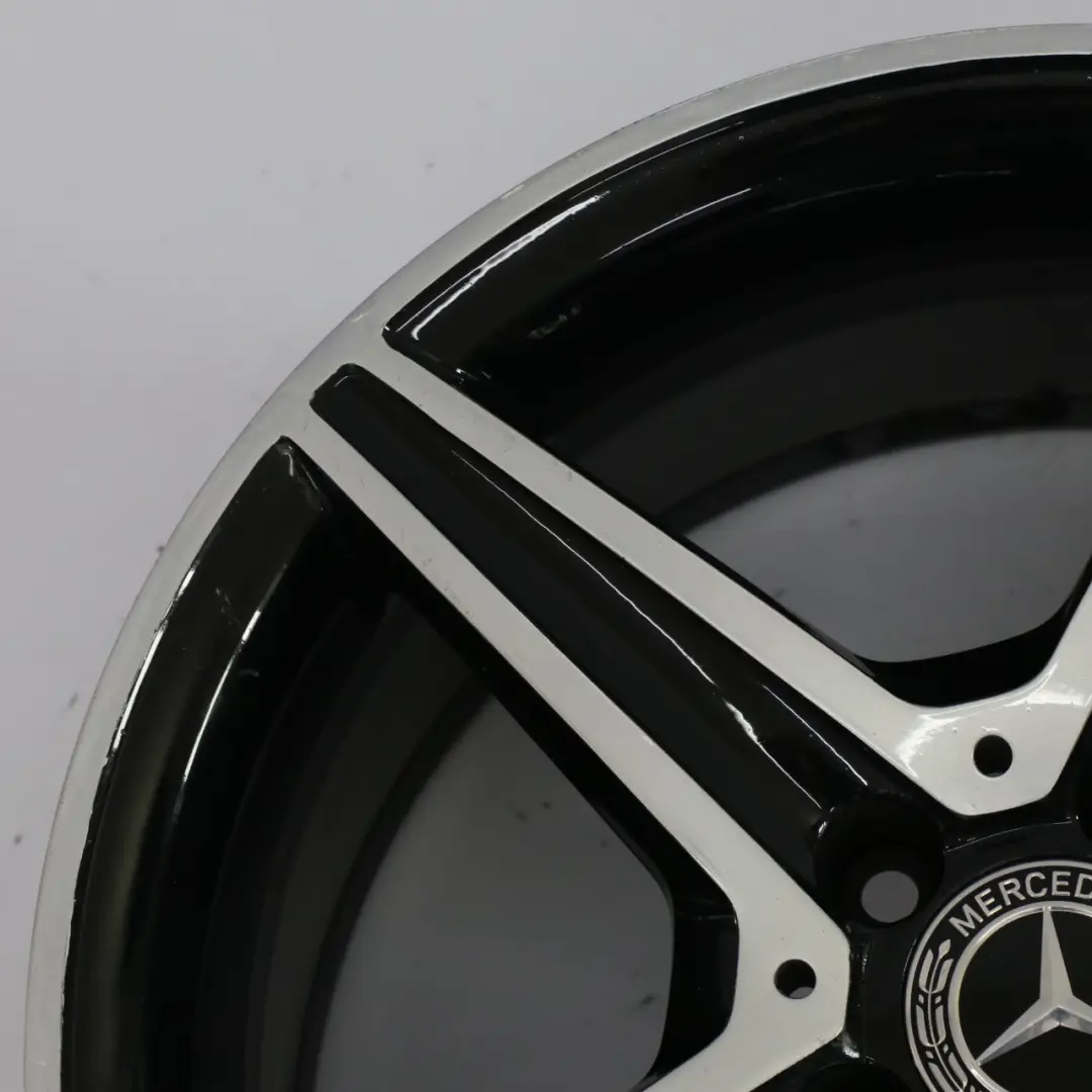 Schwarz AMG Leicht metall rad Felge 18" 8,5J ET:49 für Mercedes W205 mit Teilenummer A2054011200 Mercedes W205 Schwarz AMG Leicht metall rad Felge 18" 8,5J ET:49 - SKU A2054011200-5 - Teilenummer A2054011200