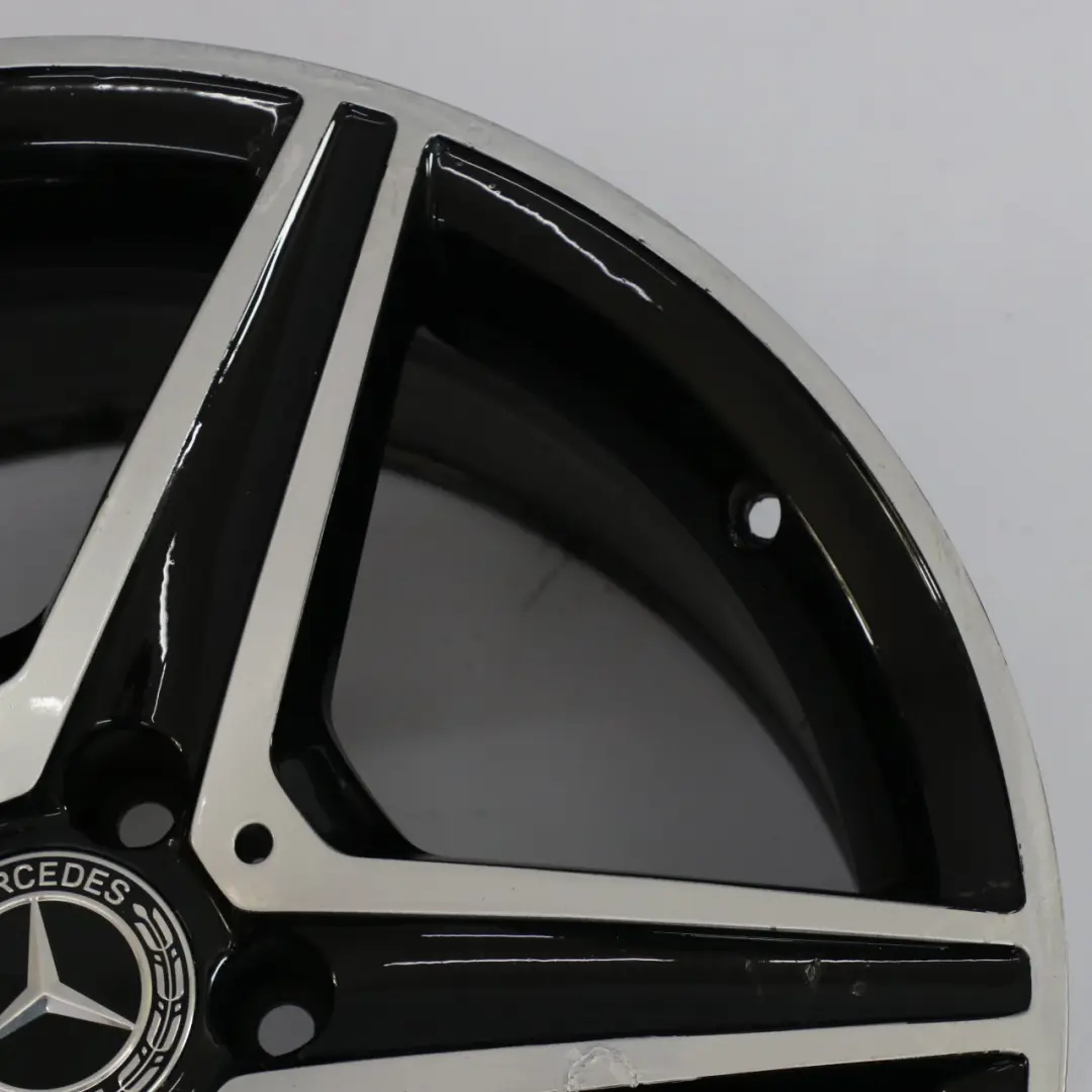 Mercedes W205 Black AMG Alloy Wheel Rim 5 Spoke 18" 8,5J ET:49 - SKU A2054011200-5 - Part number A2054011200