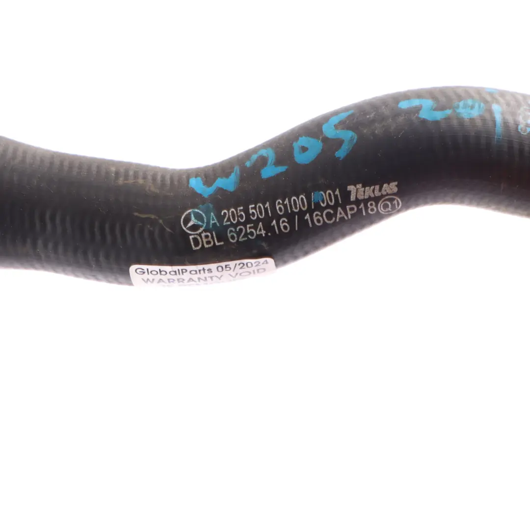 Mercedes W205 Tuyau D'Eau De Refroidissement Radiateur Essence - SKU A2055016100 - Numéro de pièce A2055016100