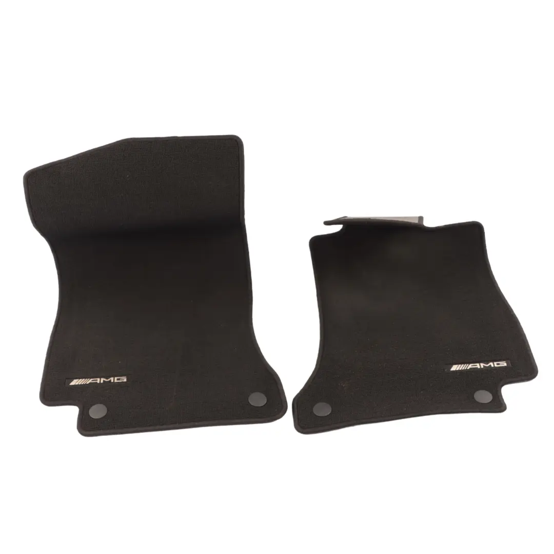 Mercedes W205 AMG Floor Mats Set Interior Front Rear Covers Black - SKU RHD-A2056802501 - Part number A2056802501