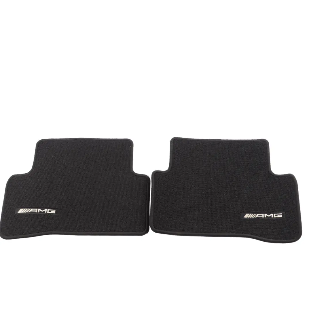Mercedes W205 AMG Floor Mats Set Interior Front Rear Covers Black - SKU A2056802501 - Part number A2056802501