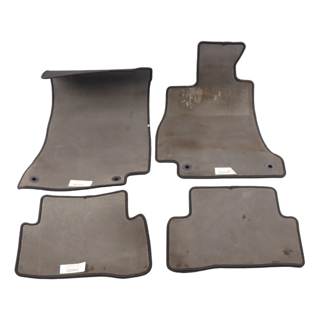 Mercedes W205 AMG Floor Mats Set Interior Front Rear Covers Black - SKU A2056802501 - Part number A2056802501