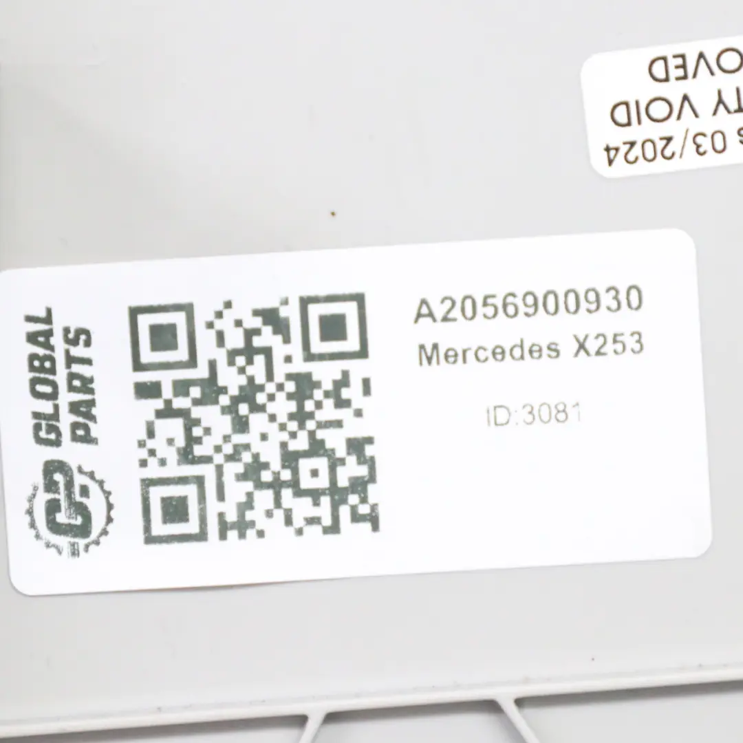 B Pillar trim Mercedes X253 Interior Panel Cover Top Left Black - SKU A2056900930 - Part number A2056900930