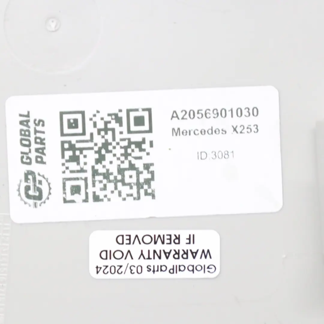  Embellecedor Pilar B Mercedes X253 Panel Tapa Superior Derecha Negro - SKU A2056901030 - Número de pieza A2056901030