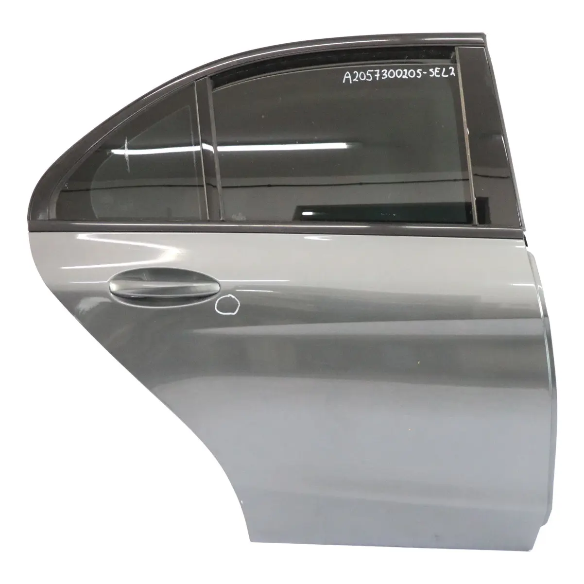 Mercedes W205 Door Rear Right O/S Selenite Grey Metallic - 992