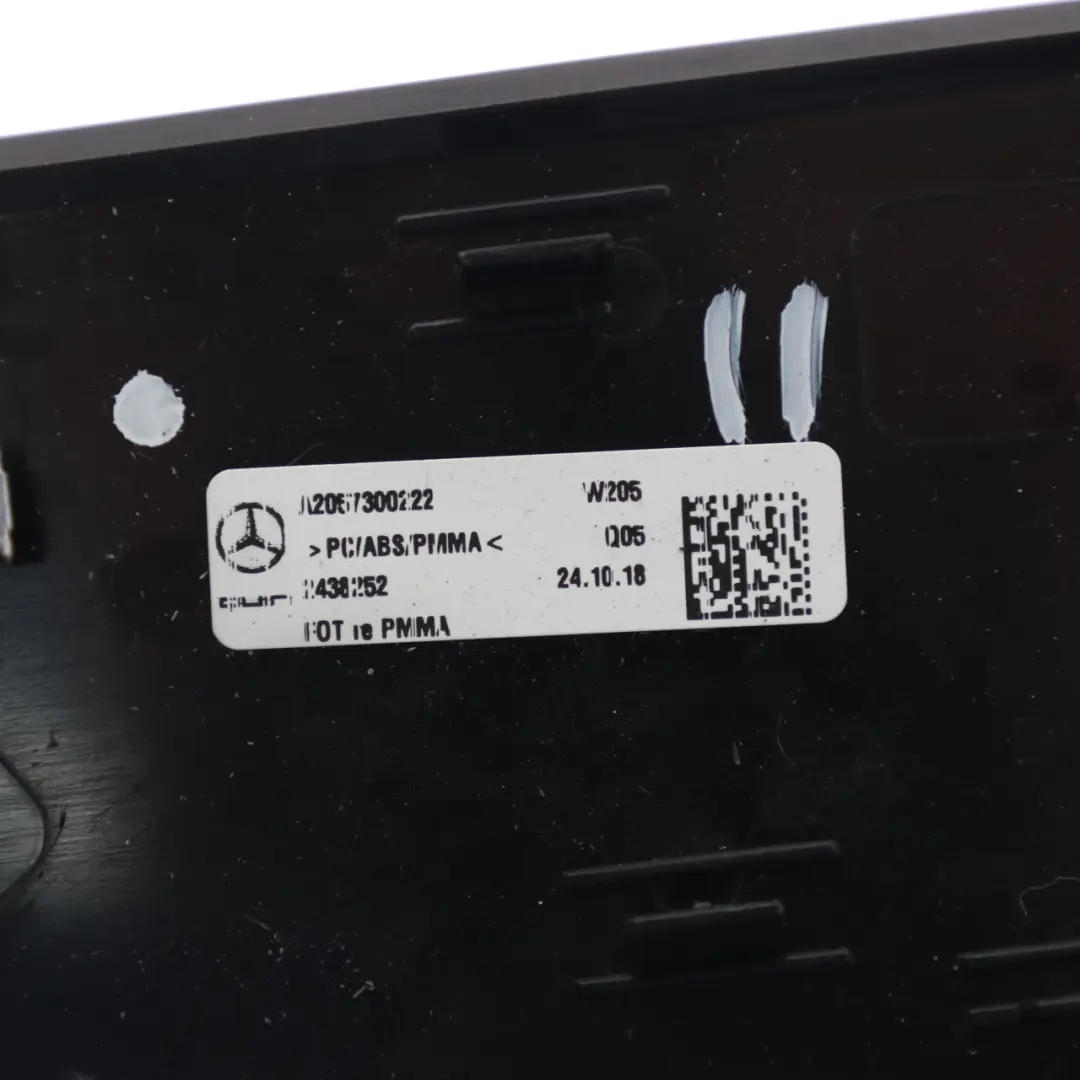 Door Trim Mercedes GLC X253 Rear Right Door Strip Gloss Black  - SKU A2057300222 - Part number A2057300222