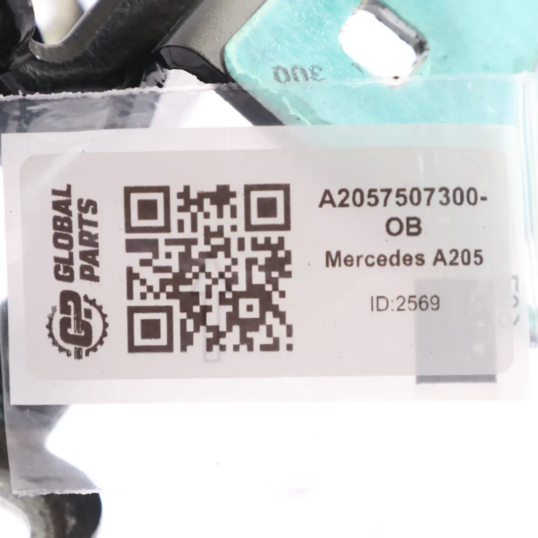 Trunk Lid Hinge Left N/S Obsidian Black - 197 A2057501128 to Mercedes A205 Cabrio with Part number A2057507300 Mercedes A205 Cabrio Trunk Lid Hinge Left N/S Obsidian Black - 197 A2057501128 - SKU A2057507300-OB - Part number A2057507300