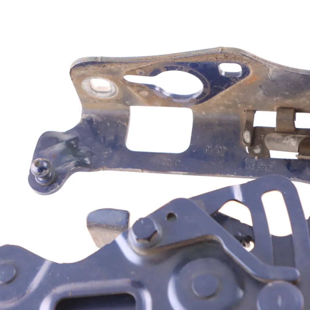 Hood Cover Hinge Left N/S Brilliant Blue- 896 to Mercedes W205 Engine with Part number A2058800828 Mercedes W205 Engine Hood Cover Hinge Left N/S Brilliant Blue- 896 - SKU A2058800828-BRB - Part number A2058800828