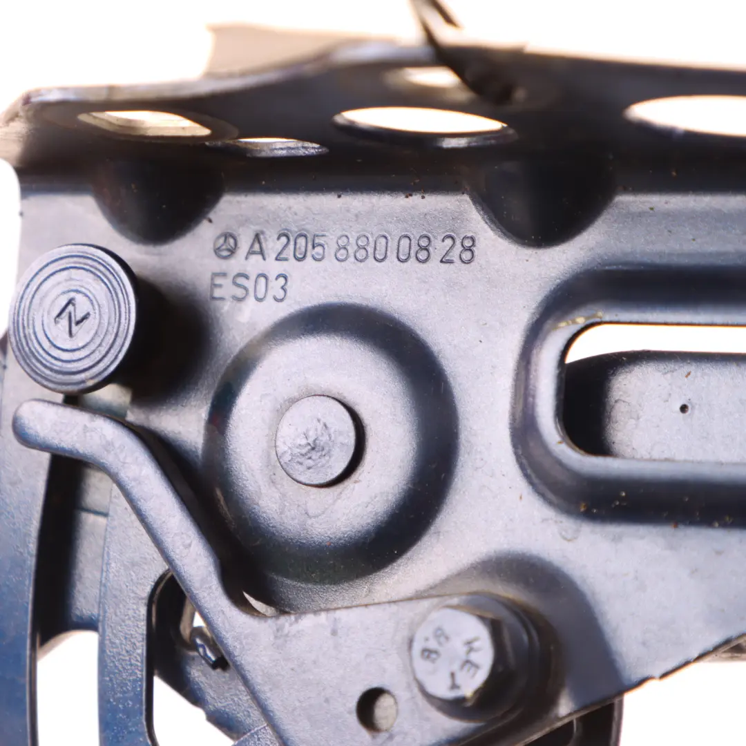 Mercedes W205 Engine Hood Cover Hinge Left N/S Brilliant Blue- 896 - SKU A2058800828-BRB - Part number A2058800828