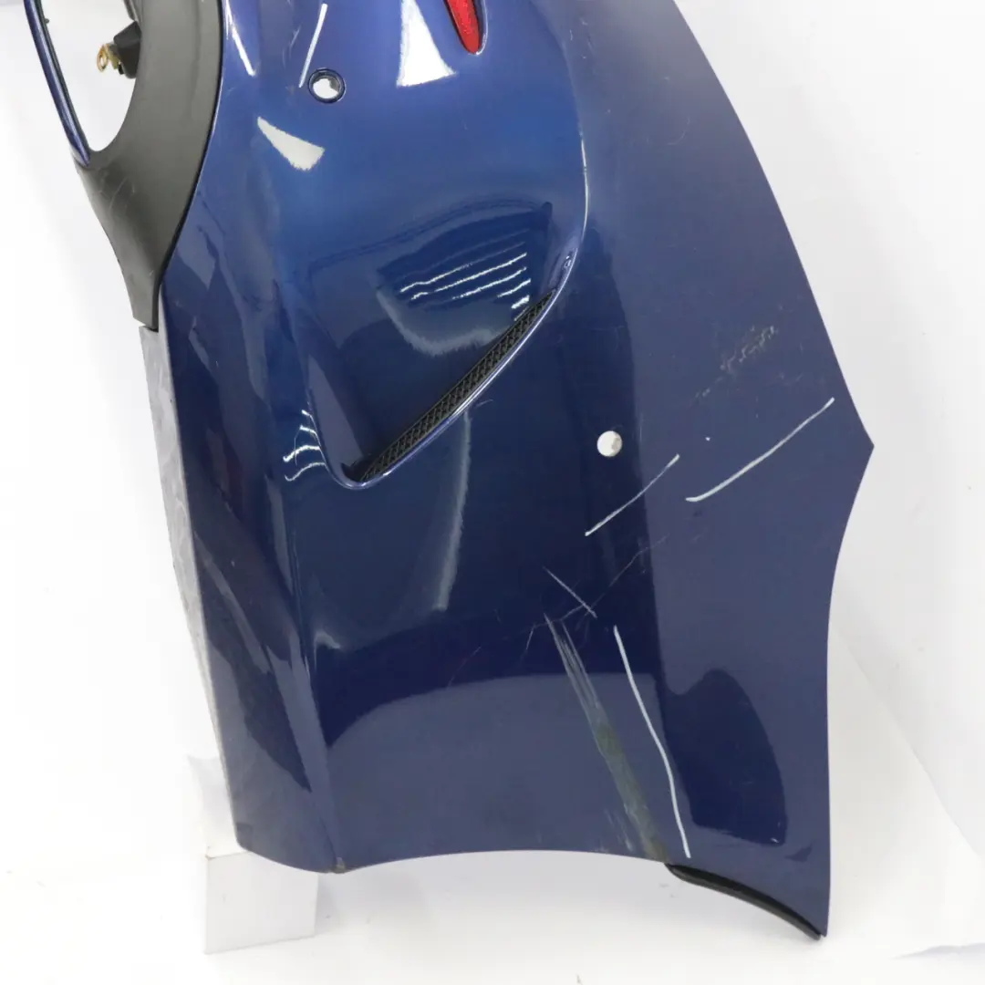 Bumper Rear Trim Panel Covering AMG Brilliant Blue Metallic - 896 to Mercedes C205 with Part number A2058808803 Mercedes C205 Bumper Rear Trim Panel Covering AMG Brilliant Blue Metallic - 896 - SKU A2058808803-BRB - Part number A2058808803